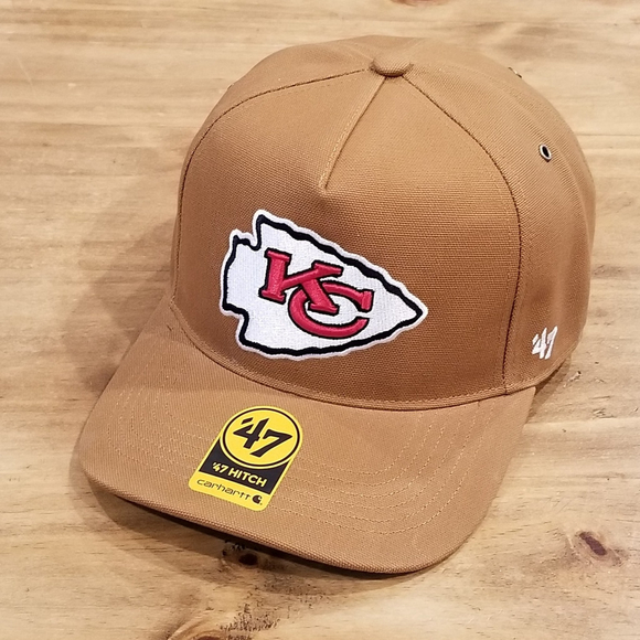 Kansas City Chiefs Hat Carhartt 47 Brand Hitch Brown Canvas NFL One Size - Picture 5 of 10